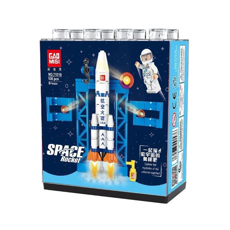 GAOMISI T1010 1010 non  TÊN LỬA VŨ TRỤ TÀU bộ đồ chơi xếp lắp ráp ghép mô hình Space SPACE ROCKET Thám Hiểm Không Gian 236 khối