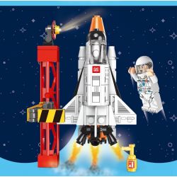 GAOMISI T1010 1010 non  TÊN LỬA VŨ TRỤ TÀU bộ đồ chơi xếp lắp ráp ghép mô hình Space SPACE ROCKET Thám Hiểm Không Gian 236 khối
