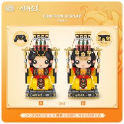 LOZ 1340 non  VÕ TẮC THIÊN bộ đồ chơi xếp lắp ráp ghép mô hình Lung Tung Thuộc Nhiều Thể Loại 376 khối