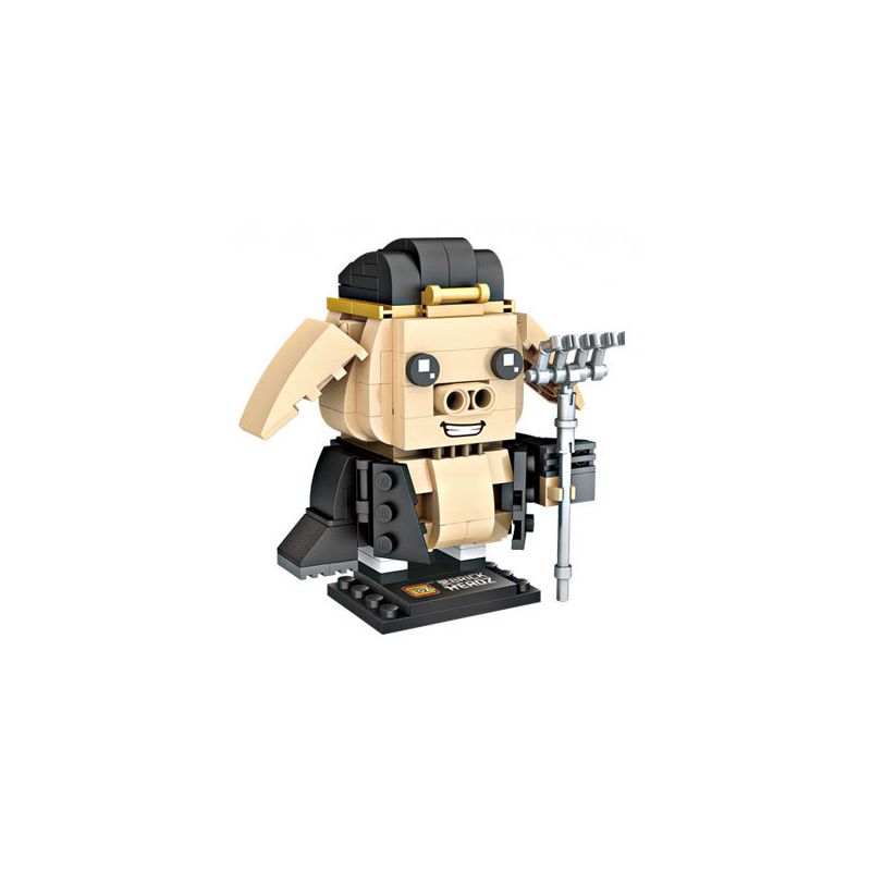 LOZ 1442 non Lego BÁT GIỚI bộ đồ chơi xếp lắp ráp ghép mô hình Brickheadz Nhân Vật Đầu To 194 khối