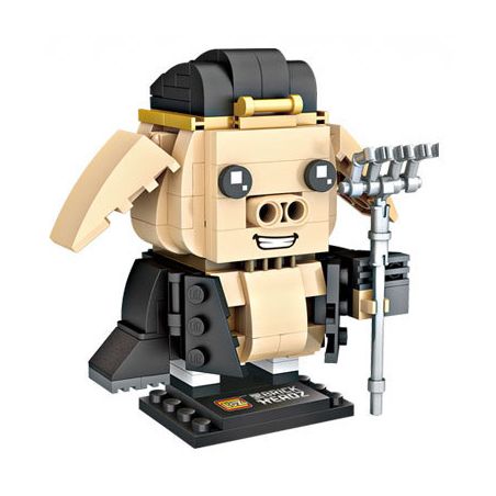 LOZ 1442 non  BÁT GIỚI bộ đồ chơi xếp lắp ráp ghép mô hình Brickheadz Nhân Vật Đầu To 194 khối