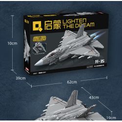 Enlighten 23017 Qman 23017 non  TIÊM KÍCH TÀNG HÌNH TRÊN TÀU SÂN BAY J-35 tỷ lệ 1:26 bộ đồ chơi xếp lắp ráp ghép mô hình Military Army Quân Sự Bộ Đội 2637 khối