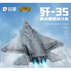 Enlighten 23017 Qman 23017 non  TIÊM KÍCH TÀNG HÌNH TRÊN TÀU SÂN BAY J-35 tỷ lệ 1:26 bộ đồ chơi xếp lắp ráp ghép mô hình Military Army Quân Sự Bộ Đội 2637 khối