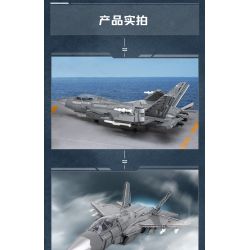 Enlighten 23017 Qman 23017 non  TIÊM KÍCH TÀNG HÌNH TRÊN TÀU SÂN BAY J-35 tỷ lệ 1:26 bộ đồ chơi xếp lắp ráp ghép mô hình Military Army Quân Sự Bộ Đội 2637 khối