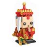 LOZ 1441 non  ĐƯỜNG TĂNG bộ đồ chơi xếp lắp ráp ghép mô hình Brickheadz Nhân Vật Đầu To 211 khối