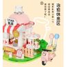 WEKKI 506050 non  QUÁN TRÀ SỮA SHIN GENKI bộ đồ chơi xếp lắp ráp ghép mô hình SO VITALITY MILKTEA SHOP 383 khối