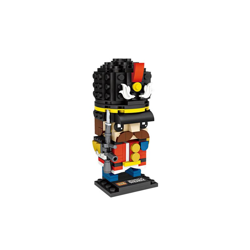LOZ 1461 non Lego LÍNH ANH bộ đồ chơi xếp lắp ráp ghép mô hình Brickheadz Nhân Vật Đầu To 137 khối