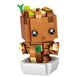 LOZ 1438 non  GROOT bộ đồ chơi xếp lắp ráp ghép mô hình Marvel Super Heroes Siêu Anh Hùng Marvel 137 khối