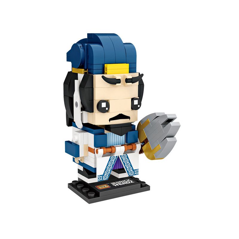 LOZ 1456 non Lego TAM QUỐC MINI THỢ GẠCH GIA CÁT LƯỢNG bộ đồ chơi xếp lắp ráp ghép mô hình Brickheadz Nhân Vật Đầu To 210 khối