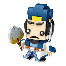 LOZ 1456 non  TAM QUỐC MINI THỢ GẠCH GIA CÁT LƯỢNG bộ đồ chơi xếp lắp ráp ghép mô hình Brickheadz Nhân Vật Đầu To 210 khối