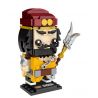 LOZ 1455 non  TAM QUỐC MINI BRICKMAN ZHANG FEI bộ đồ chơi xếp lắp ráp ghép mô hình Brickheadz Nhân Vật Đầu To 200 khối