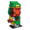 LOZ 1454 non  TAM QUỐC MINI BRICKMAN QUAN VŨ bộ đồ chơi xếp lắp ráp ghép mô hình Brickheadz Nhân Vật Đầu To 183 khối