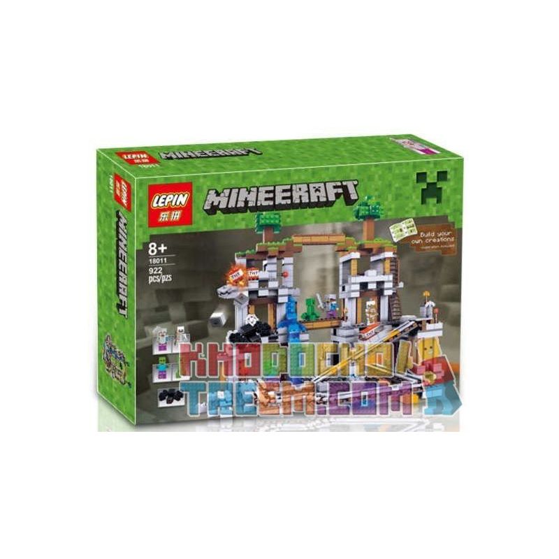 NOT Lego THE MINE 21118 BLX 81118 Bela Lari 10179 LELE 79074 LEPIN 18011 SHENG YUAN/SY SY542 xếp lắp ráp ghép mô hình HẦM MỎ Minecraft Game Xây Dựng 922 khối