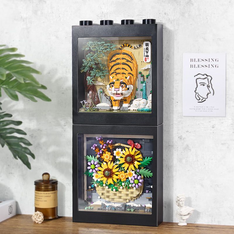 LOZ 1906 non  HỔ DỄ THƯƠNG XUỐNG NÚI bộ đồ chơi xếp lắp ráp ghép mô hình Arts & Crafts 1329 khối