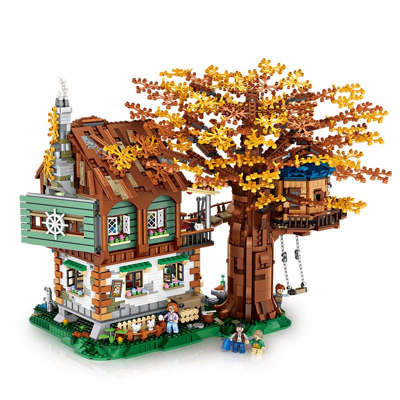 LOZ 1033 non Lego NHÀ TRÊN CÂY bộ đồ chơi xếp lắp ráp ghép mô hình Creator Expert Chuyên Gia Sáng Tạo 4761 khối