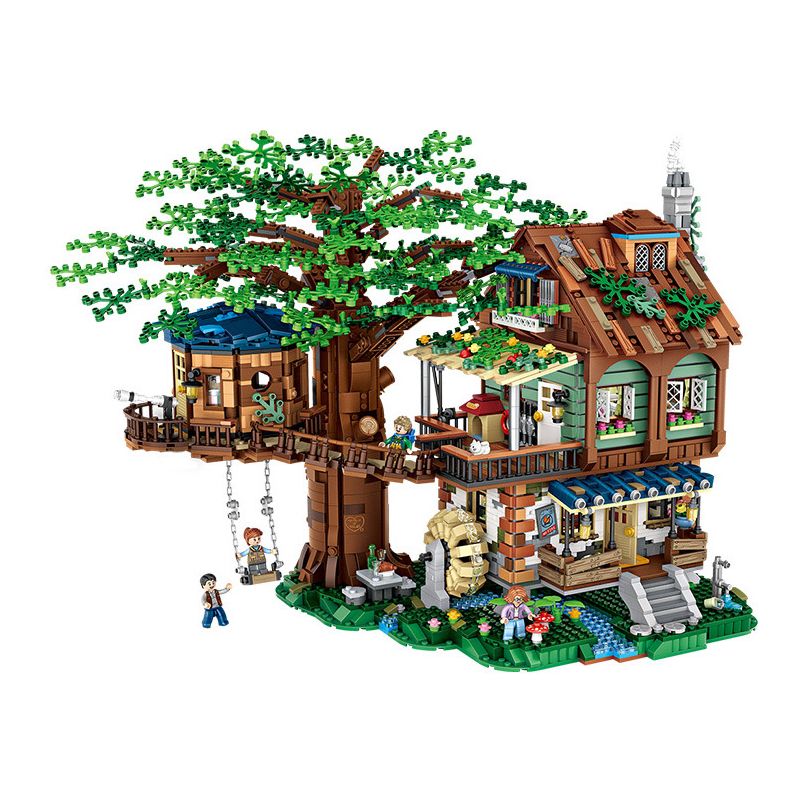 LOZ 1033 non  NHÀ TRÊN CÂY bộ đồ chơi xếp lắp ráp ghép mô hình Creator Expert Chuyên Gia Sáng Tạo 4761 khối