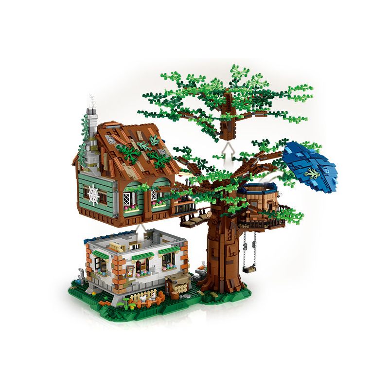 LOZ 1033 non  NHÀ TRÊN CÂY bộ đồ chơi xếp lắp ráp ghép mô hình Creator Expert Chuyên Gia Sáng Tạo 4761 khối