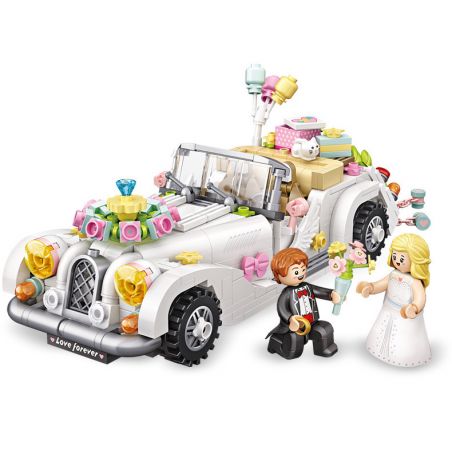 LOZ 1119 non  XE CƯỚI bộ đồ chơi xếp lắp ráp ghép mô hình Creator Sáng Tạo 676 khối