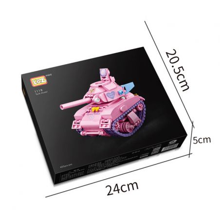 LOZ 1118 4101 non  BỂ NHỎ MÀU HỒNG bộ đồ chơi xếp lắp ráp ghép mô hình Creator Sáng Tạo 455 khối