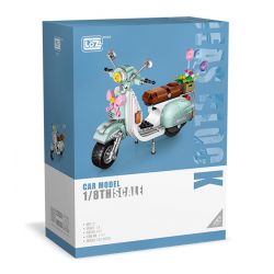 LOZ 1117 non  XE MÁY CỪU NHỎ tỷ lệ 1:8 bộ đồ chơi xếp lắp ráp ghép mô hình Creator Sáng Tạo 673 khối