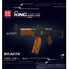 MouldKing 14020 Mould King 14020 non  SÚNG TRƯỜNG TẤN CÔNG AK47 bộ đồ chơi xếp lắp ráp ghép mô hình Gun AK-47 ASSAULT RIFLE 1418 khối