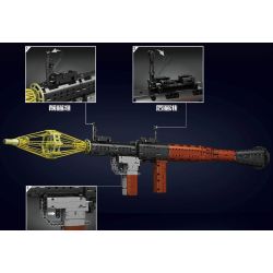 MouldKing 14017 Mould King 14017 non  RPG - SÚNG PHÓNG LỰU bộ đồ chơi xếp lắp ráp ghép mô hình Gun ROCKET-PROPELLED GRENADE 1706 khối MouldKing 14017 Mould King 14017 non  RPG - SÚNG PHÓNG LỰU bộ đồ chơi xếp lắp ráp ghép mô hình Gun ROCKET-PROPELLED GRENADE 1706 khối