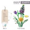 LOZ 1672 non  HOA CHIÊU NGUYỆT bộ đồ chơi xếp lắp ráp ghép mô hình Flowers ETERNAL FLOWERS II 534 khối