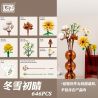 LOZ 1670 non  TUYẾT MÙA ĐÔNG VÀ NẮNG SỚM bộ đồ chơi xếp lắp ráp ghép mô hình Flowers ETERNAL FLOWERS II Hoa 646 khối