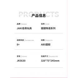 JAKI JK5630 5630 non  NHẬT KÝ THỰC PHẨM bộ đồ chơi xếp lắp ráp ghép mô hình SWEET TALE THE GOURMET JOURNAL