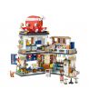 LOZ 1218 non  CỬA HÀNG TAKOYAKI bộ đồ chơi xếp lắp ráp ghép mô hình Creator STREET MINI Sáng Tạo 722 khối