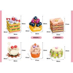 JAKI JK5630 5630 non  NHẬT KÝ THỰC PHẨM bộ đồ chơi xếp lắp ráp ghép mô hình SWEET TALE THE GOURMET JOURNAL