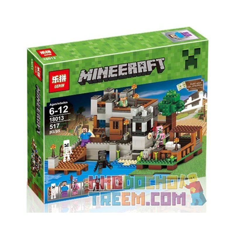 LEPIN 18013 non Lego BẾN THUYỀN bộ đồ chơi xếp lắp ráp ghép mô hình Minecraft Game Xây Dựng