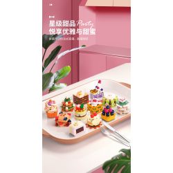 JAKI JK5630 5630 non  NHẬT KÝ THỰC PHẨM bộ đồ chơi xếp lắp ráp ghép mô hình SWEET TALE THE GOURMET JOURNAL