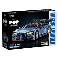 JAKI JK9058 9058 non  XE THỂ THAO M4 THUNDER EDITION tỷ lệ 1:10 bộ đồ chơi xếp lắp ráp ghép mô hình Racing RACING THUNDER Cuộc Đua 2280 khối