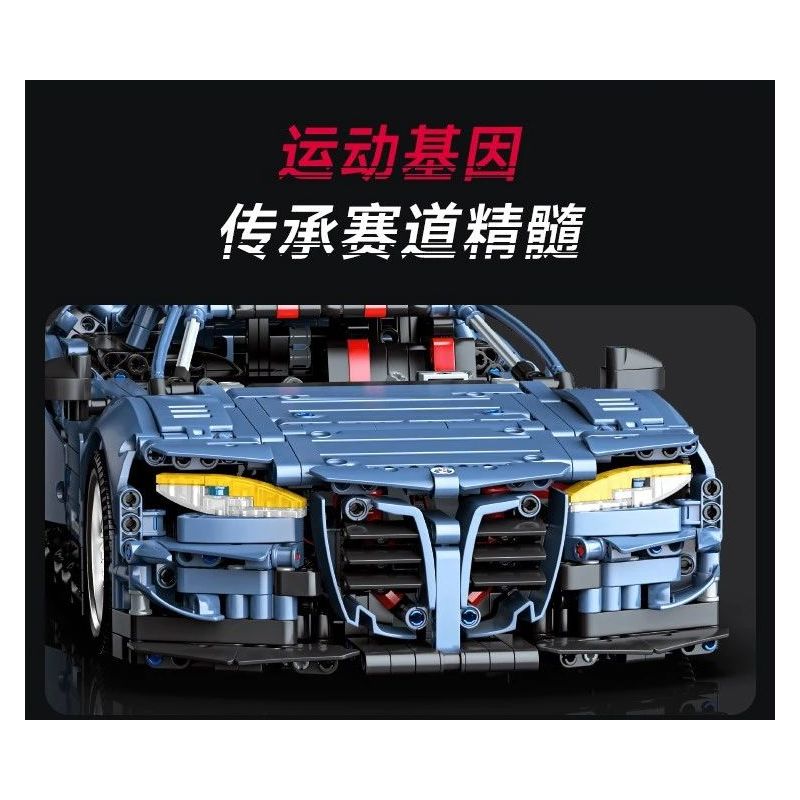JAKI JK9058 9058 non  XE THỂ THAO M4 THUNDER EDITION tỷ lệ 1:10 bộ đồ chơi xếp lắp ráp ghép mô hình Racing RACING THUNDER Cuộc Đua 2280 khối