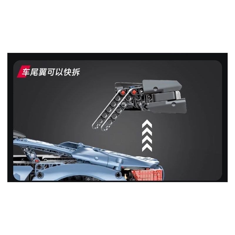 JAKI JK9058 9058 non  XE THỂ THAO M4 THUNDER EDITION tỷ lệ 1:10 bộ đồ chơi xếp lắp ráp ghép mô hình Racing RACING THUNDER Cuộc Đua 2280 khối