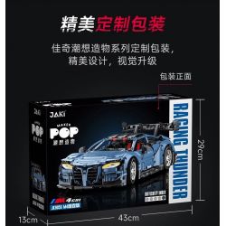 JAKI JK9058 9058 non  XE THỂ THAO M4 THUNDER EDITION tỷ lệ 1:10 bộ đồ chơi xếp lắp ráp ghép mô hình Racing RACING THUNDER Cuộc Đua 2280 khối