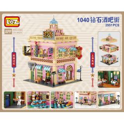 LOZ 1040 non  QUÁN BAR MINGUO ĐƯỜNG KIM CƯƠNG bộ đồ chơi xếp lắp ráp ghép mô hình Creator Expert Chuyên Gia Sáng Tạo 2951 khối