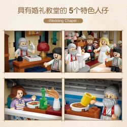 LOZ 1035 non  NHÀ THỜ ĐÁM CƯỚI bộ đồ chơi xếp lắp ráp ghép mô hình Creator Expert Chuyên Gia Sáng Tạo 3308 khối