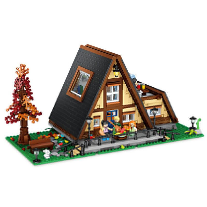 LOZ 1037 non Lego CABIN TAM GIÁC bộ đồ chơi xếp lắp ráp ghép mô hình Creator Expert Chuyên Gia Sáng Tạo 1917 khối