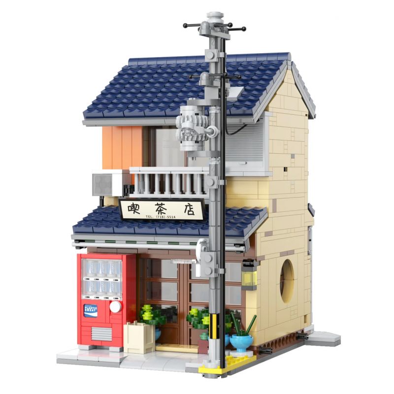 CADA DOUBLEE C66010 66010 non  QUÁN TRÀ PHONG CÁCH NHẬT BẢN bộ đồ chơi xếp lắp ráp ghép mô hình Modular Buildings Mô Hình Nhà Cửa 1200 khối CADA DOUBLEE C66010 66010 non  QUÁN TRÀ PHONG CÁCH NHẬT BẢN bộ đồ chơi xếp lắp ráp ghép mô hình Modular Buildings Mô Hình Nhà Cửa 1200 khối