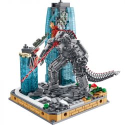 INBRIXX 687203 non  MECHAGODZILLA & THÀNH PHỐ CHIẾN ĐẤU bộ đồ chơi xếp lắp ráp ghép mô hình Người Máy 375 khối