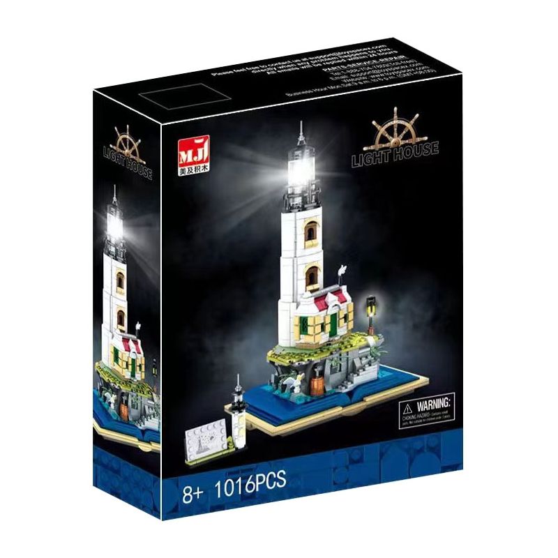 BEAUTY AND 13015 non Lego CUỐN SÁCH NGỌN HẢI ĐĂNG bộ đồ chơi xếp lắp ráp ghép mô hình Creator Expert LIGHT HOUSE Chuyên Gia Sáng Tạo 1016 khối