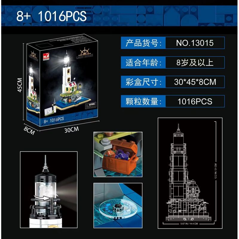 BEAUTY AND 13015 non  CUỐN SÁCH NGỌN HẢI ĐĂNG bộ đồ chơi xếp lắp ráp ghép mô hình Creator Expert LIGHT HOUSE Chuyên Gia Sáng Tạo 1016 khối