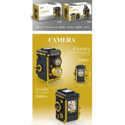 INBRIXX 882003 non  MÁY ???NH PHẢN XẠ KÉP bộ đồ chơi xếp lắp ráp ghép mô hình CAMERA TWIN-LENS REFLEX 544 khối