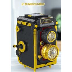 INBRIXX 882003 non  MÁY ???NH PHẢN XẠ KÉP bộ đồ chơi xếp lắp ráp ghép mô hình CAMERA TWIN-LENS REFLEX 544 khối