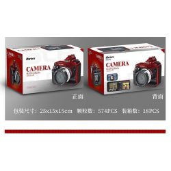 INBRIXX 882002 non  MÁY ẢNH SLR KỸ THUẬT SỐ bộ đồ chơi xếp lắp ráp ghép mô hình CAMERA 574 khối