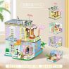 WEIGHT 2079 non  BẠCH HOA TIỂU TRÚC bộ đồ chơi xếp lắp ráp ghép mô hình Modular Buildings MOONLIGHT Mô Hình Nhà Cửa 2527 khối