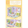 WEIGHT 2079 non  BẠCH HOA TIỂU TRÚC bộ đồ chơi xếp lắp ráp ghép mô hình Modular Buildings MOONLIGHT Mô Hình Nhà Cửa 2527 khối