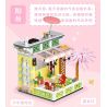 WEIGHT 2079 non  BẠCH HOA TIỂU TRÚC bộ đồ chơi xếp lắp ráp ghép mô hình Modular Buildings MOONLIGHT Mô Hình Nhà Cửa 2527 khối